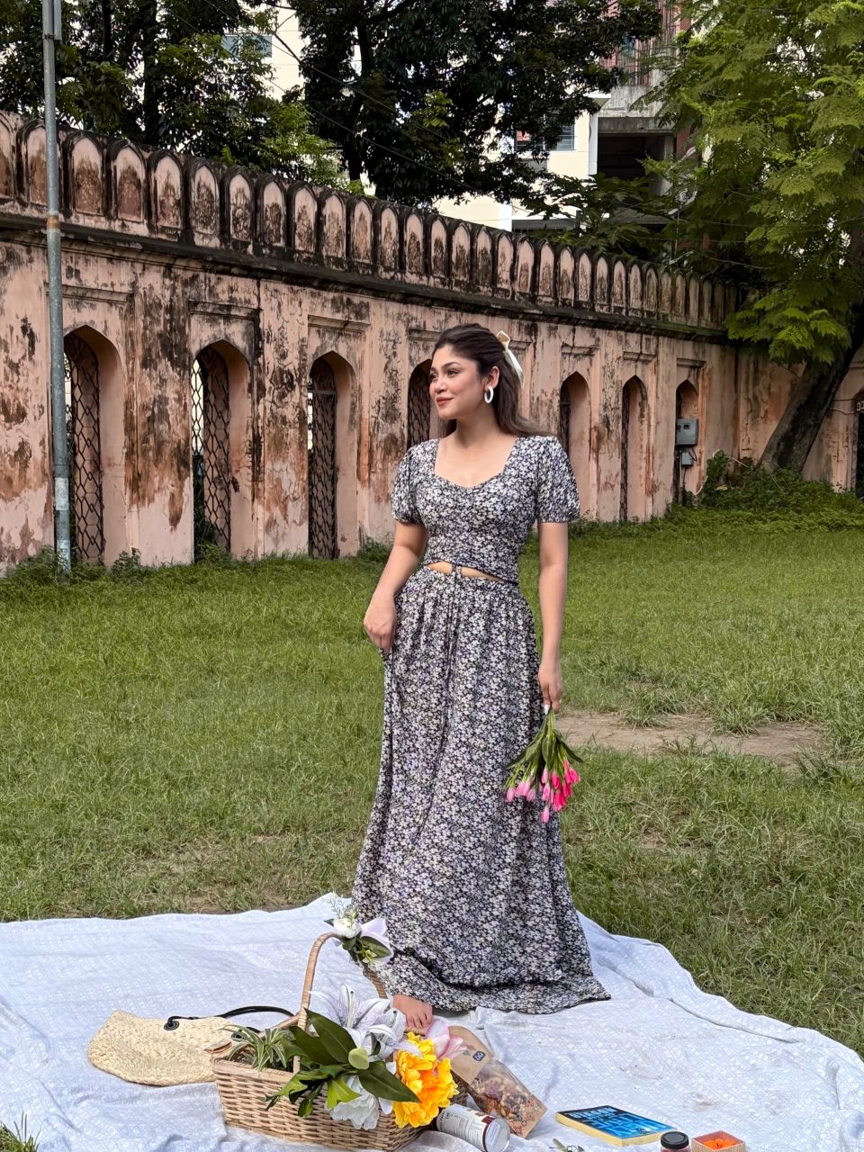 Black Meadow Breeze Two Piece Skirt Set