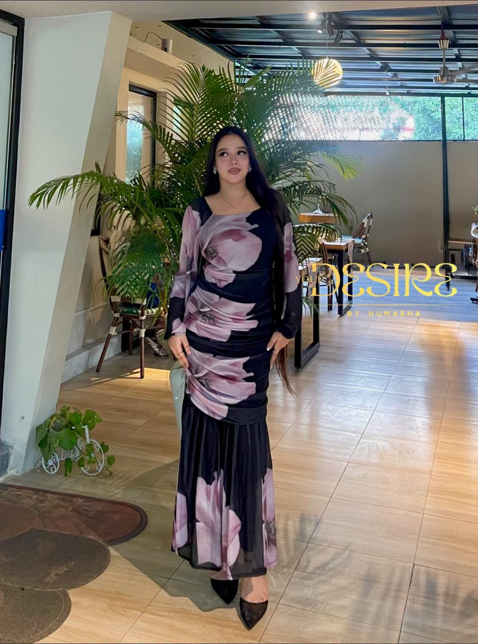 Dusty Rose Shadow Midi-Maxi